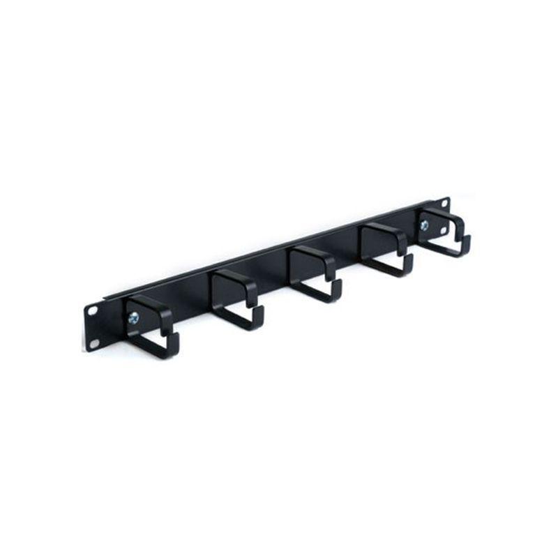 FDL 5 RING 19 INCH CABLE MANAGEMENT BAR - BLACK - 1U