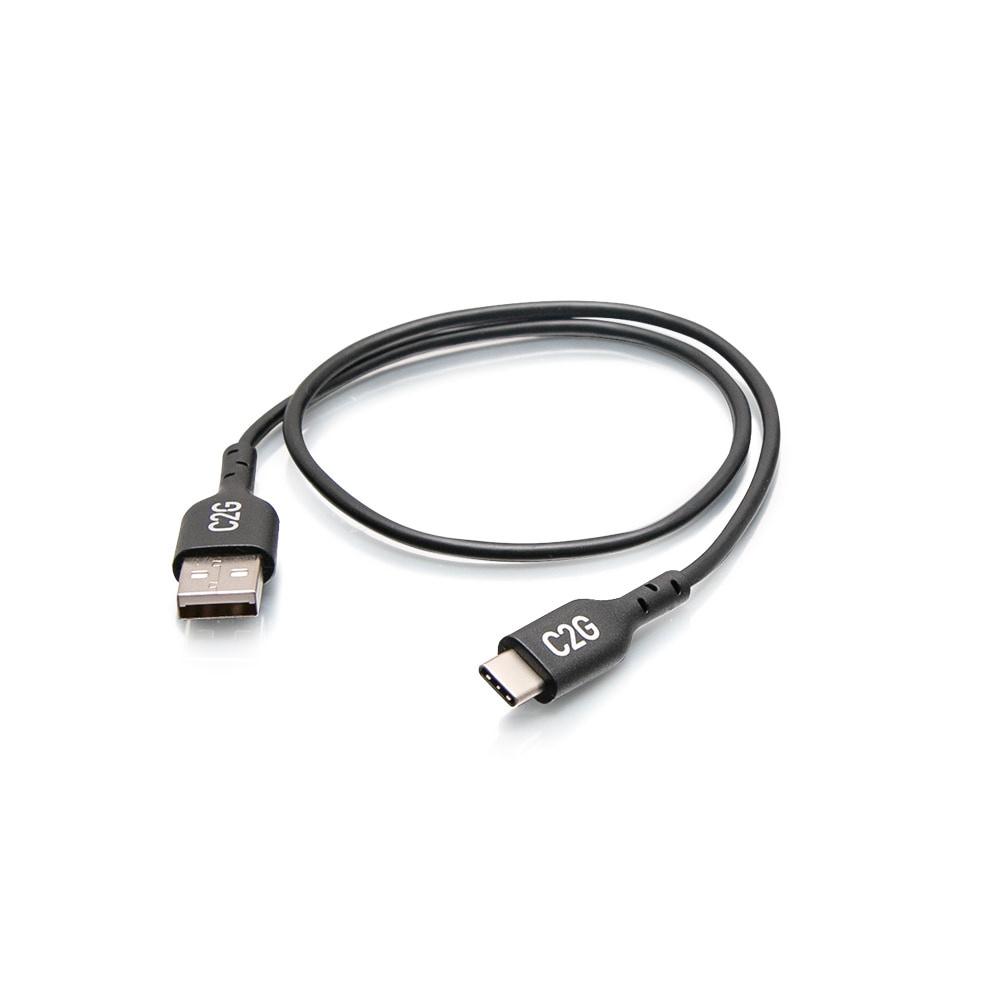 C2G 1.5ft (0.46m) USB-C® Male To USB-A Male Cable - USB 2.0 (480Mbps)