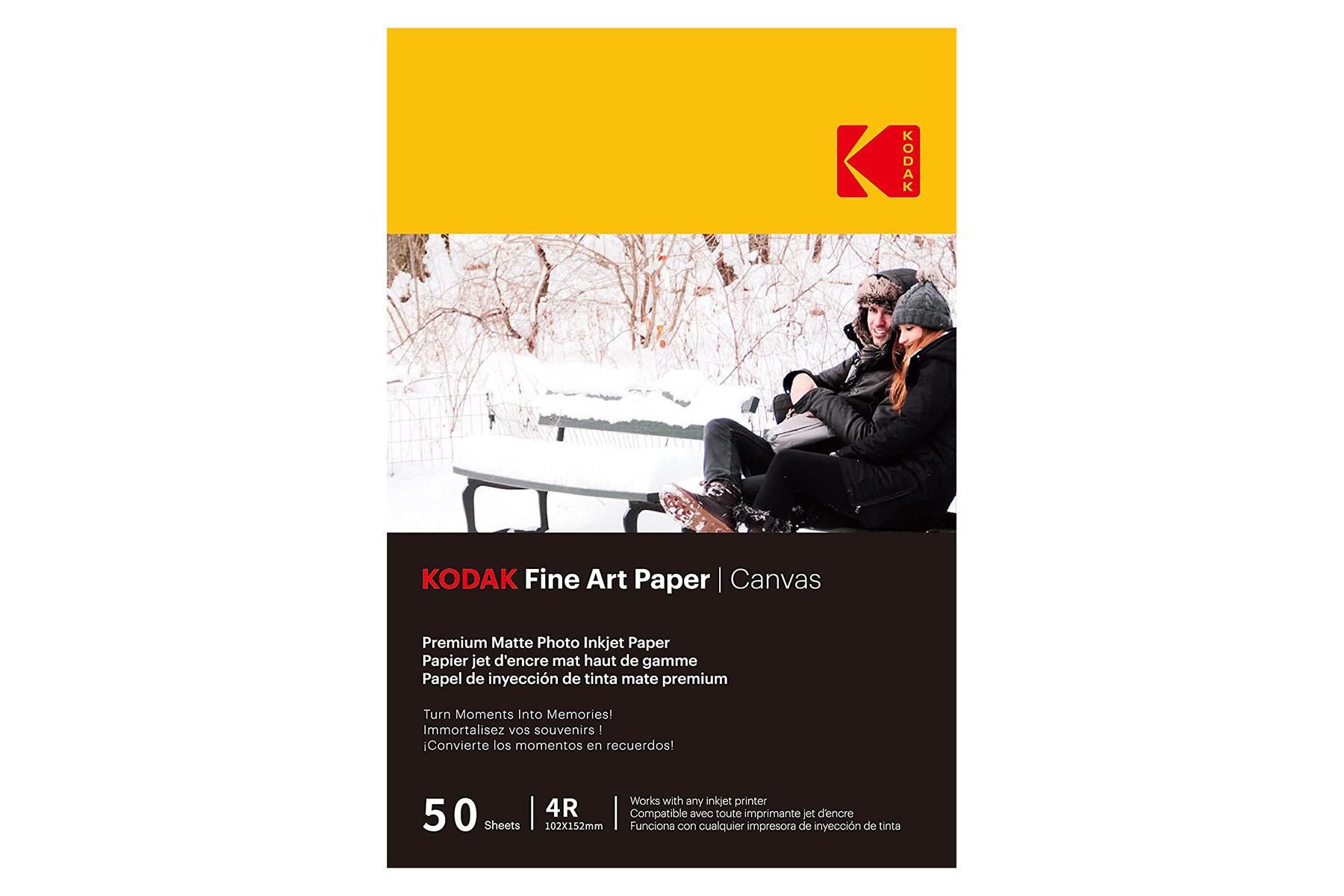 Kodak Fine Art Canvas 4R 102x152mm Premium Matte Photo Inkjet Paper