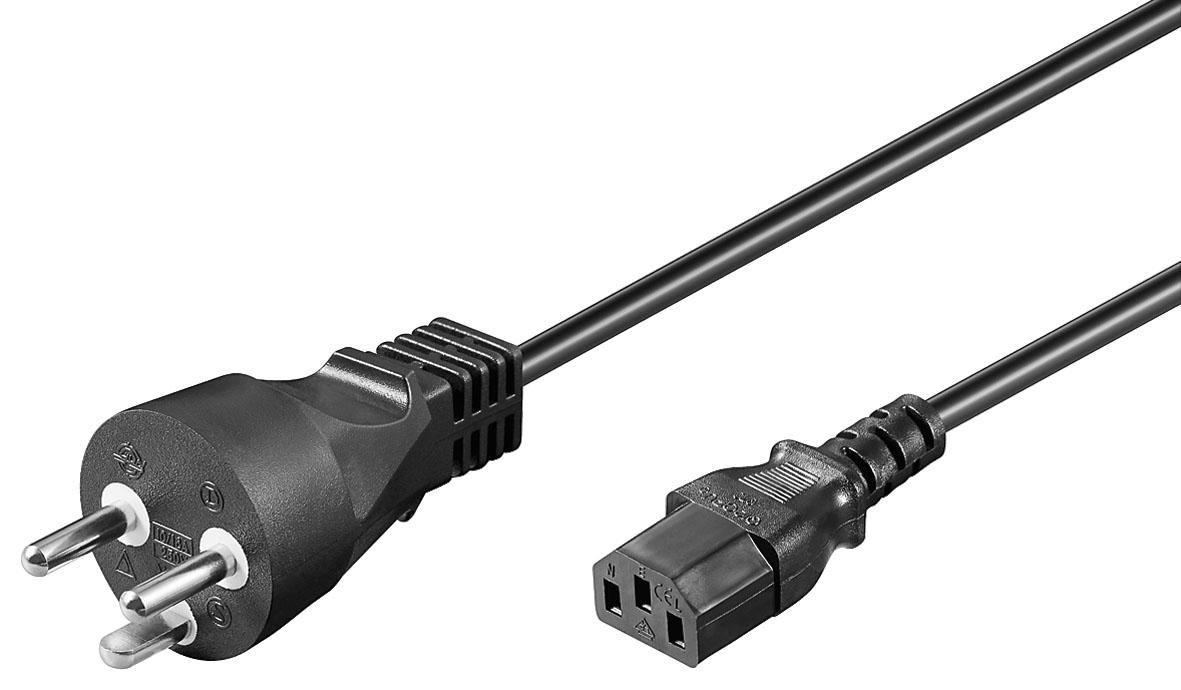 Microconnect PE120405R power cable Black 0.5 m C13 coupler