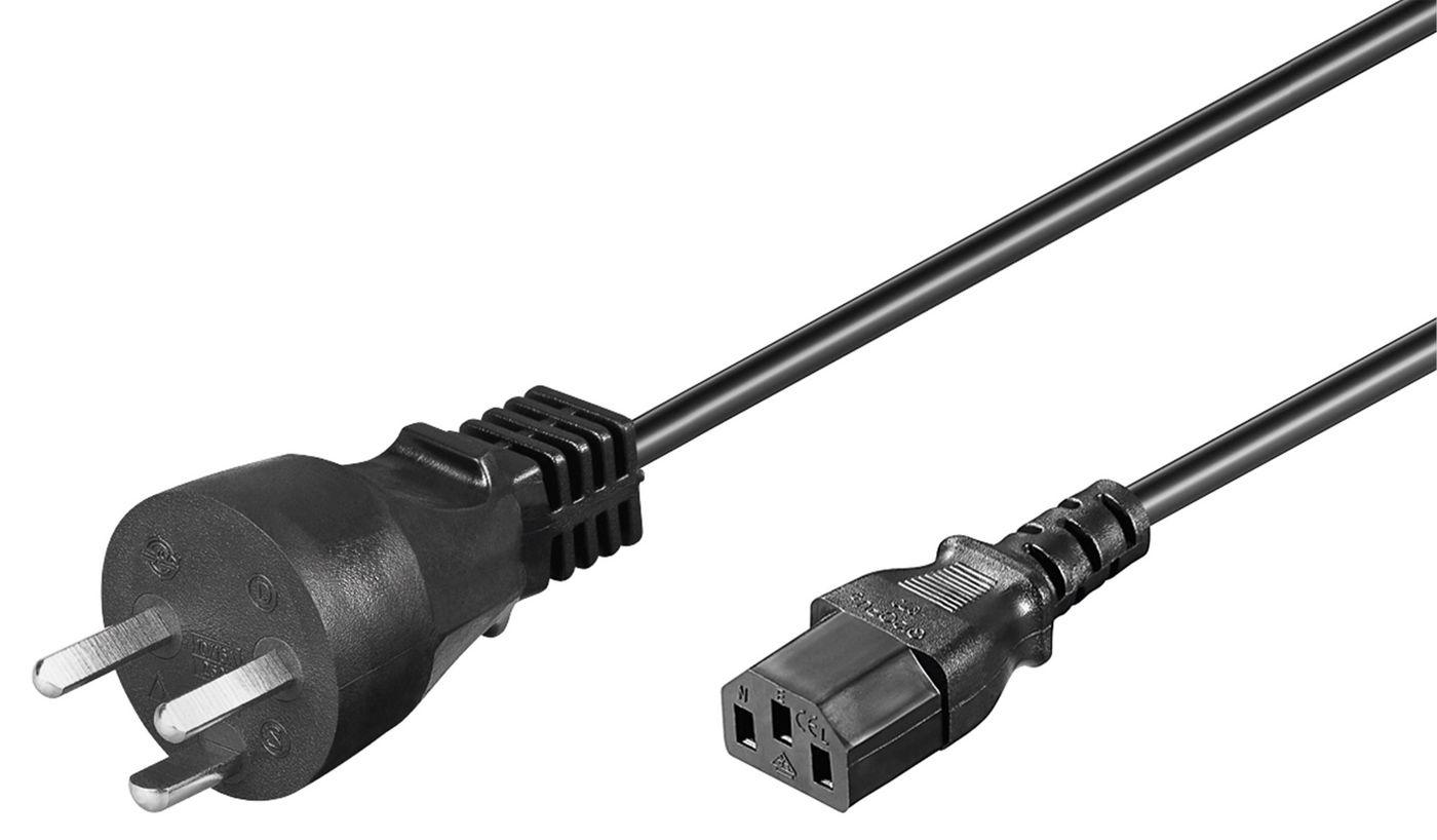 Microconnect PE120418 power cable Black 1.8 m Power plug type K C13 co