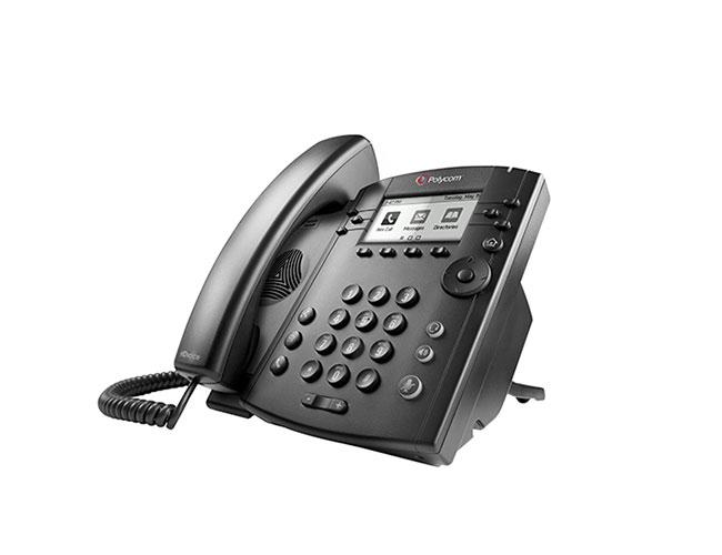 POLY 301 IP phone Black 6 lines LCD