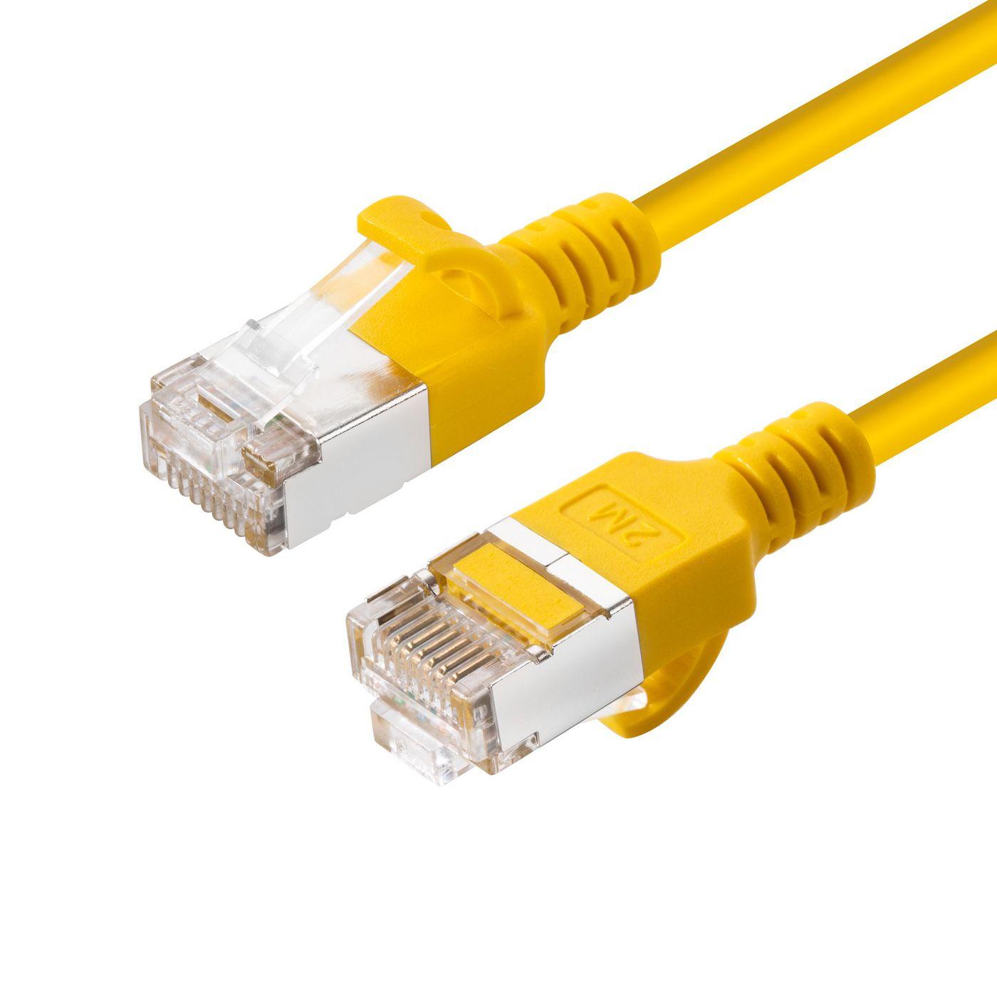 Microconnect V-FTP6A015Y-SLIM networking cable Yellow 1.5 m Cat6a U/FT