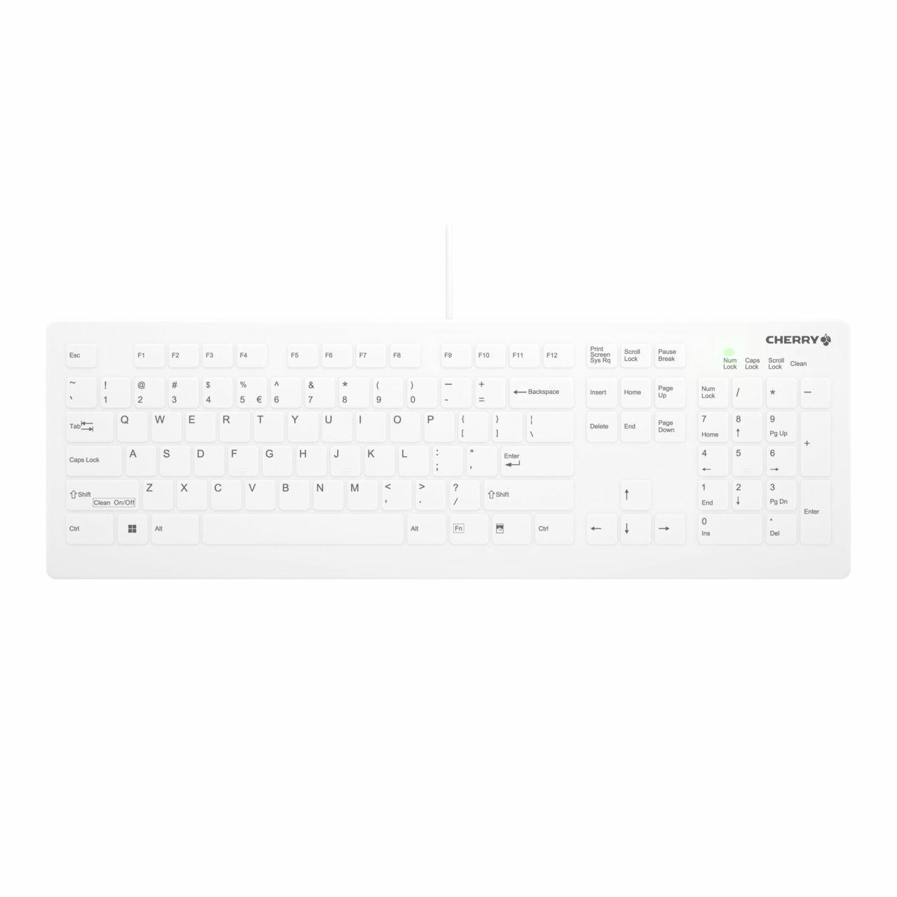 AK-C8112 MEDICAL KEYBOARD WHITE