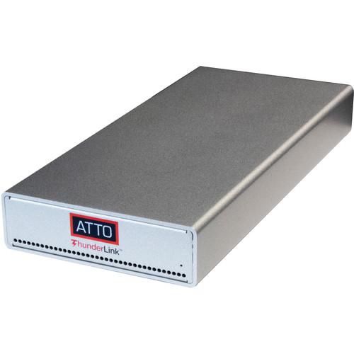 Atto Dual 40Gb to Dual 10Gb Ethernet Thunderbolt 3 Adapter. SFP+ and I