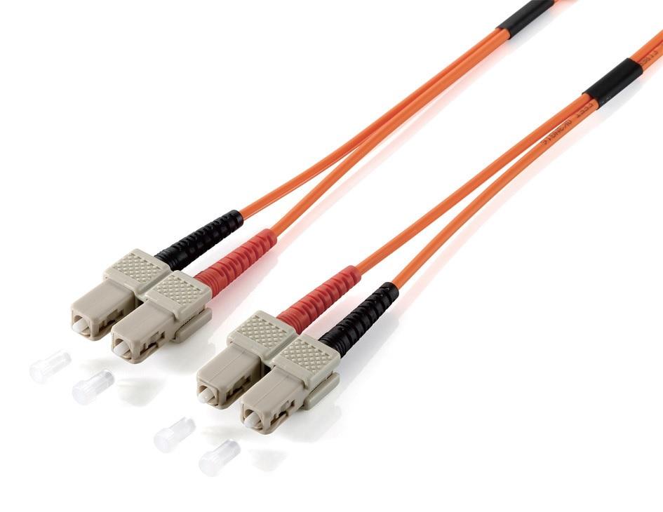 Equip SC/SC Fiber Optic Patch Cable. OS2. 1m