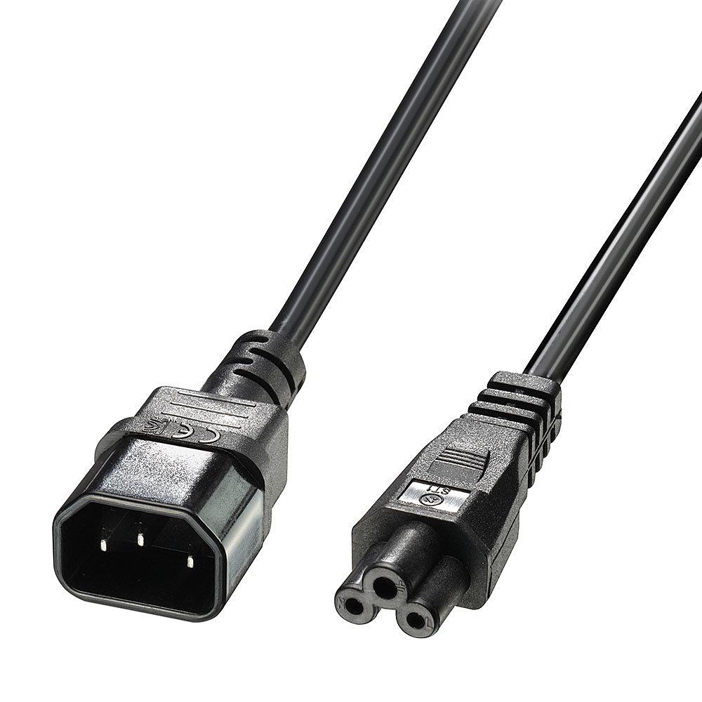 Lindy 5m C5 to C14 Mains Cable. lead free