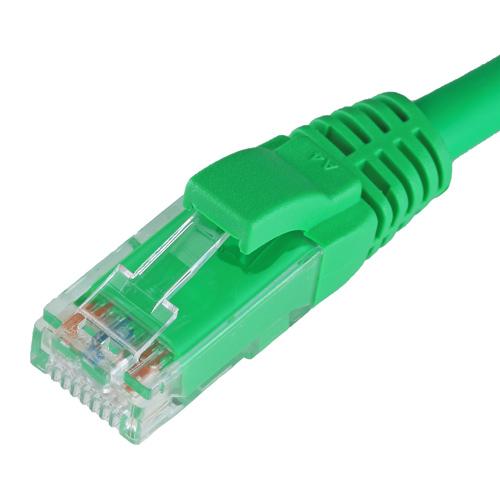 Cablenet 0.5m Cat5e RJ45 Green U/UTP LSOH 24AWG Snagless Booted Patch