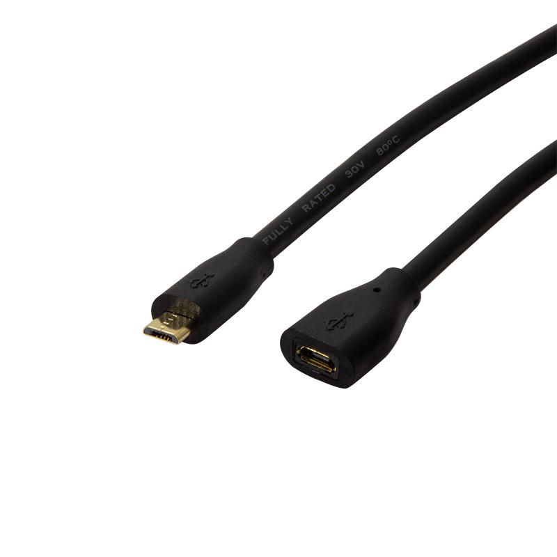 LogiLink CU0120 USB cable USB 2.0 0.5 m Micro-USB B Black