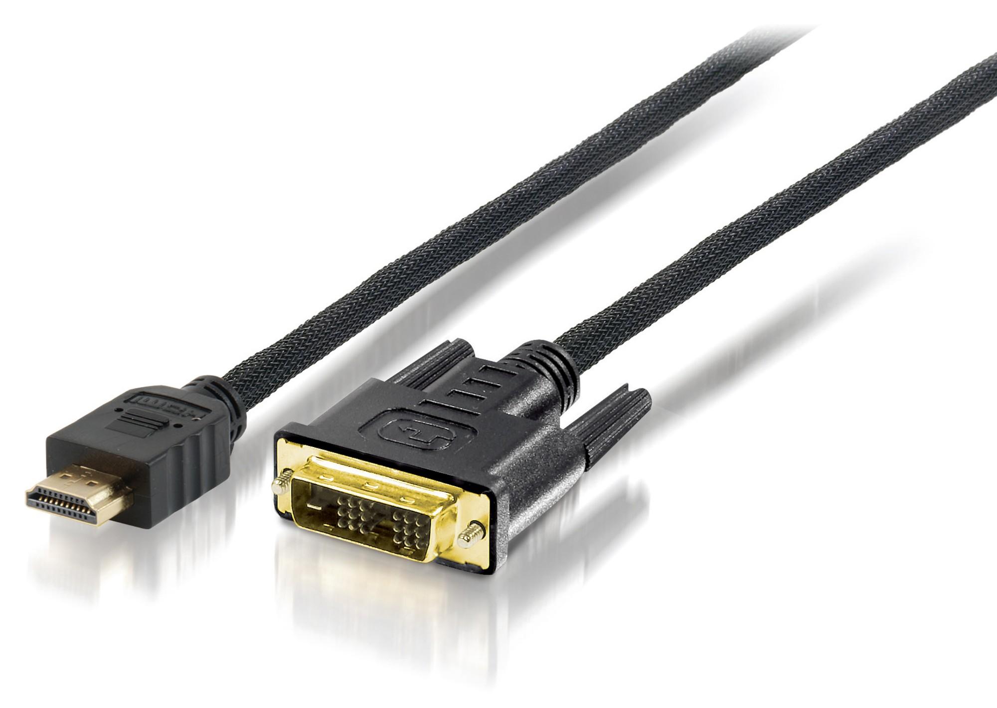 Equip HDMI to DVI-D Single Link Cable. 5m