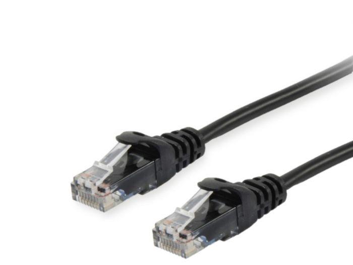 Equip Cat.6 U/UTP Patch Cable. 0.15m. Black