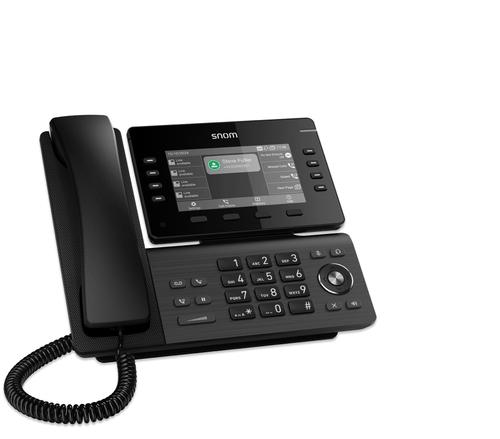 Snom D812 IP Desk Phone with colour screen. 8 BLF keys (32 keys over 4