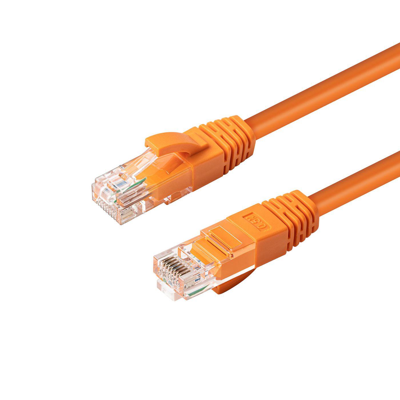 Microconnect MC-UTP6A0025O networking cable Orange 0.25 m Cat6a U/UTP