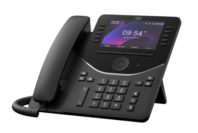 Cisco 9861 IP phone Black. Carbon 10 lines LCD Wi-Fi