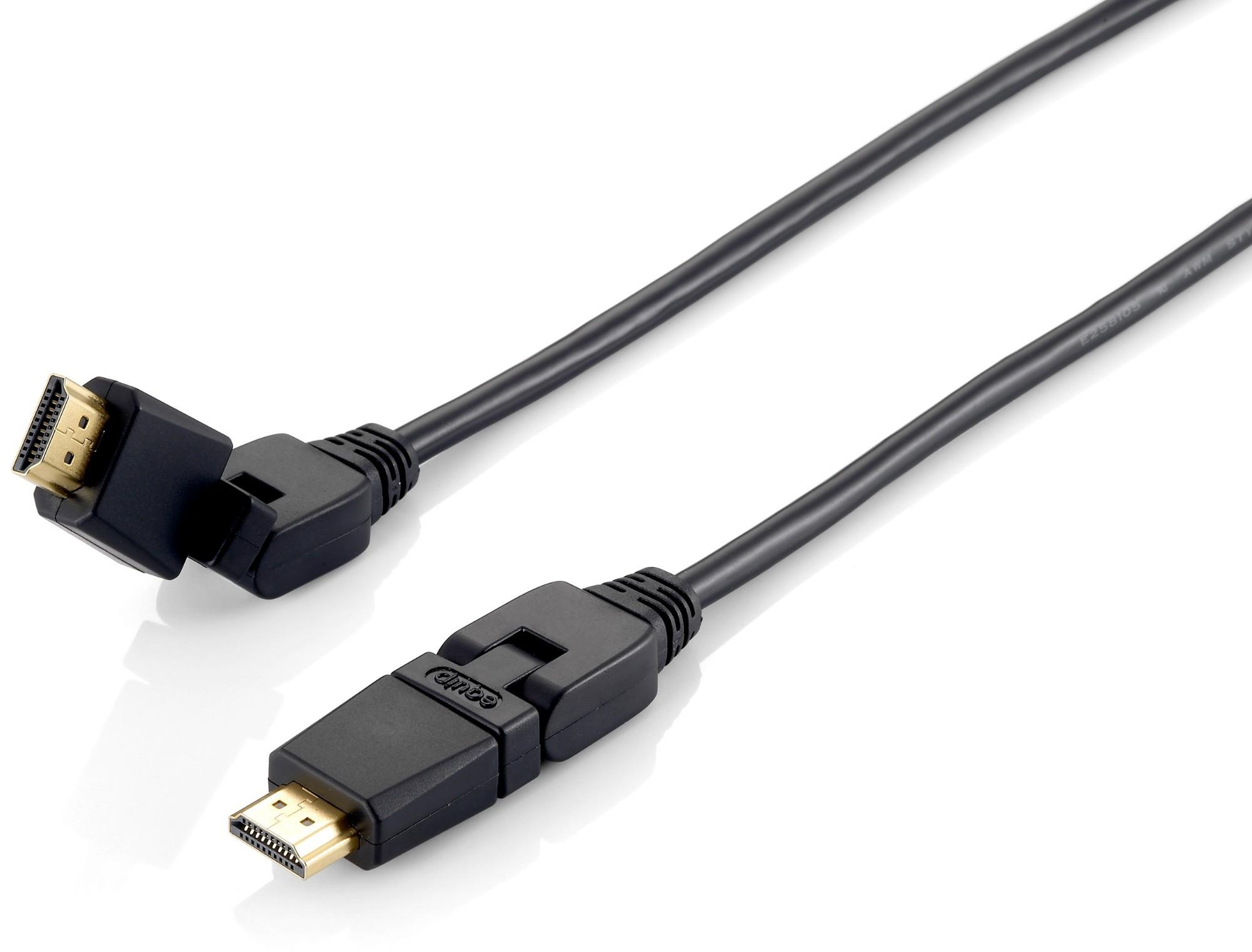 Equip Swivel HDMI 2.0 Cable. 3m. Swivel plug