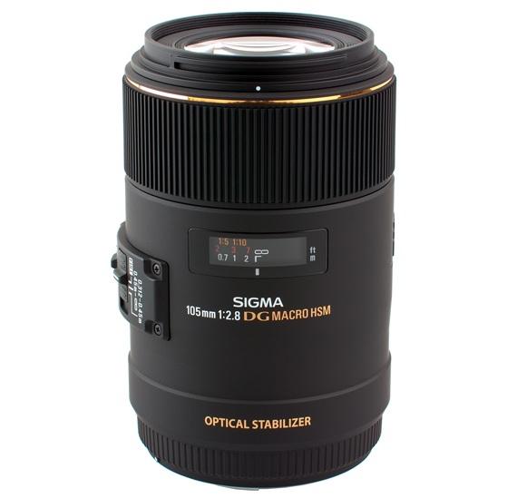 Sigma 105mm F2.8 EX DG OS HSM Macro SLR Macro Lens Black