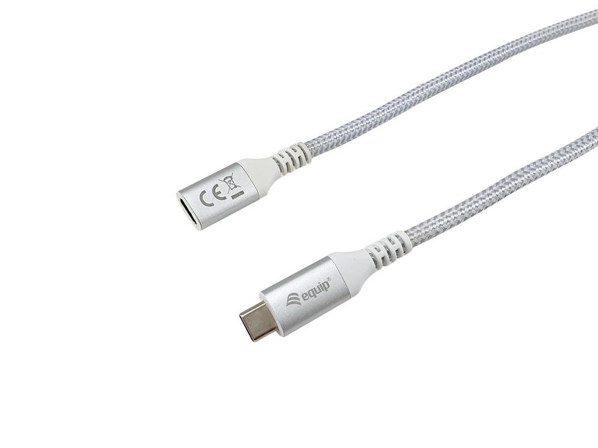 LevelOne Equip 128376 USB 3.2 Gen 2 C to C Extension Cable; M/F; 1.0m;