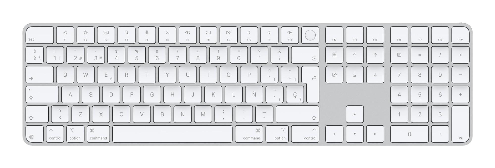 Apple Magic keyboard Universal USB + Bluetooth QWERTY Spanish White