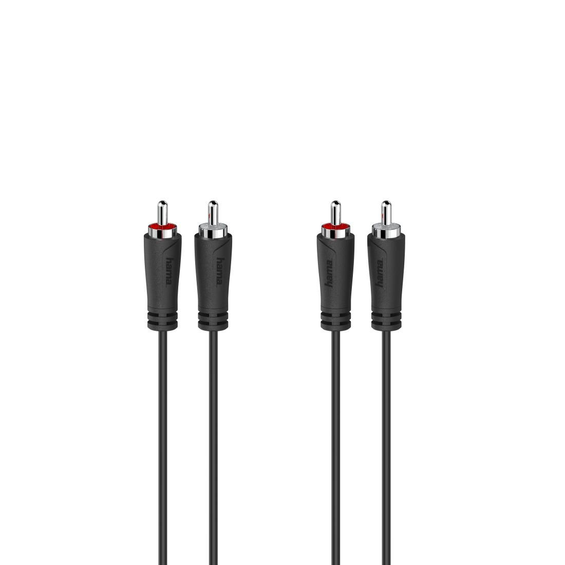 Hama 00205257 audio cable 1.5 m 2 x RCA Black