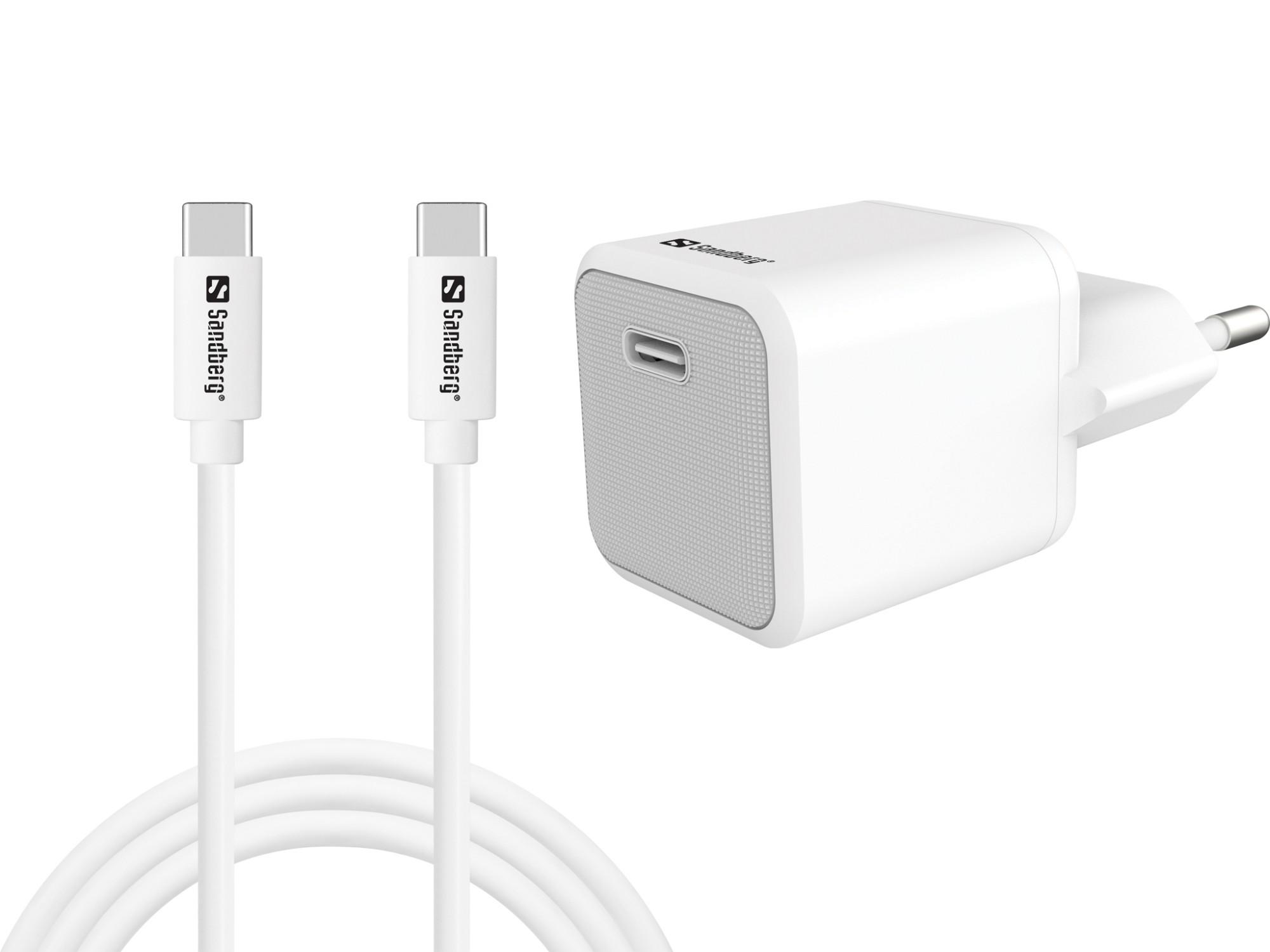 Sandberg USB-C 20W Charger+USB-C>C 1M