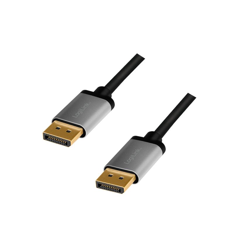 LogiLink CDA0103 DisplayPort cable 5 m Black. Grey