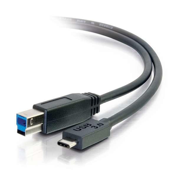 C2G 1m USB 3.1 Gen 1 USB Type C To USB B Cable M/M - USB C Cable Black