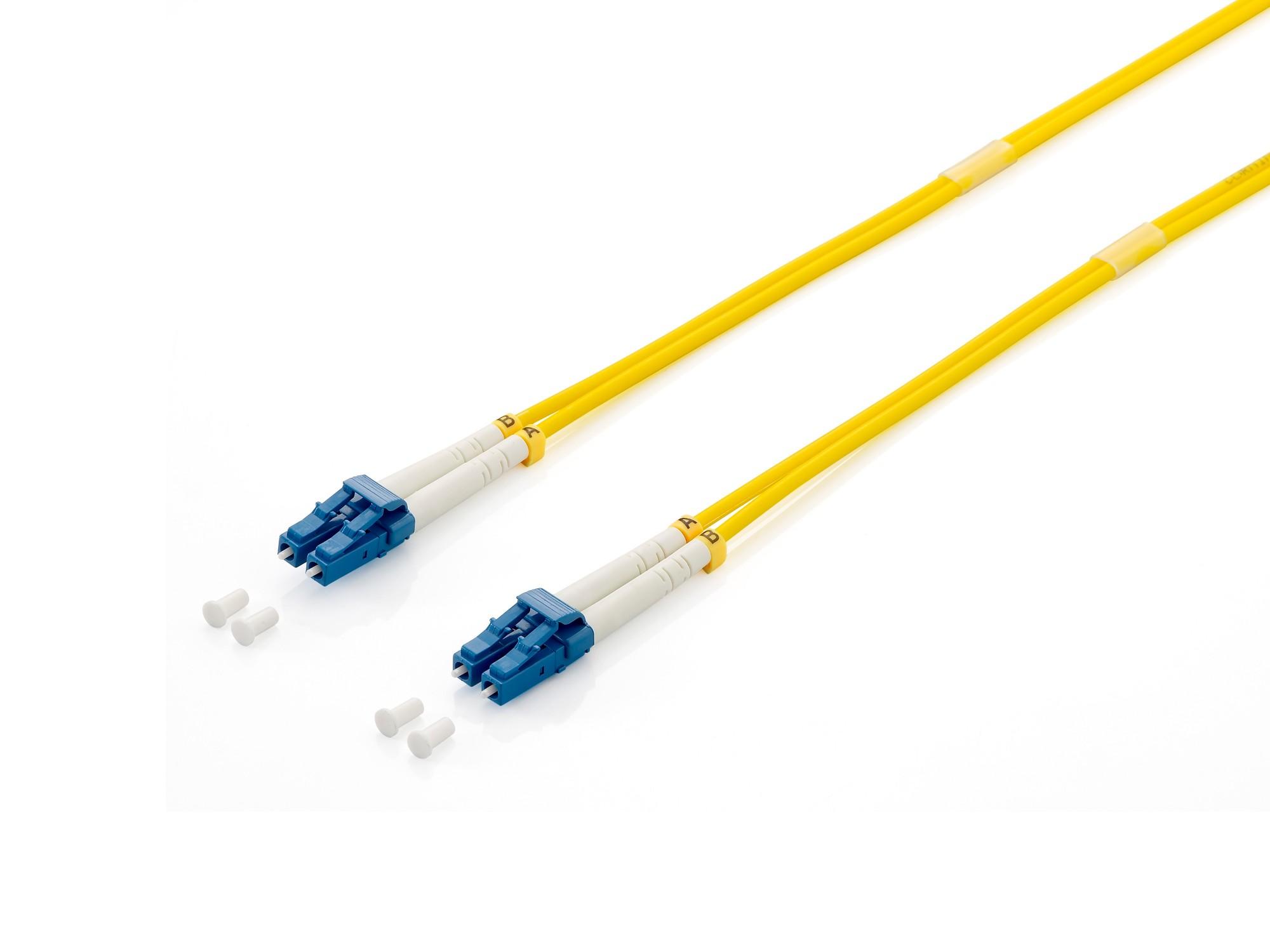 Equip LC/LC Fiber Optic Patch Cable. OS2. 15m