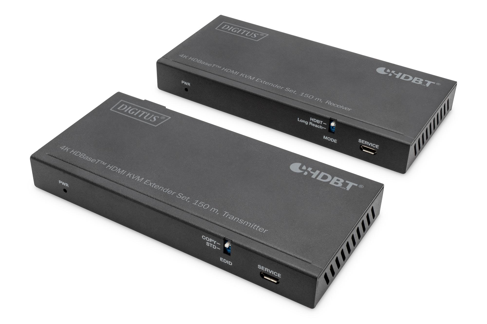 Digitus 4K HDBaseT™ HDMI KVM Extender Set. 150 m