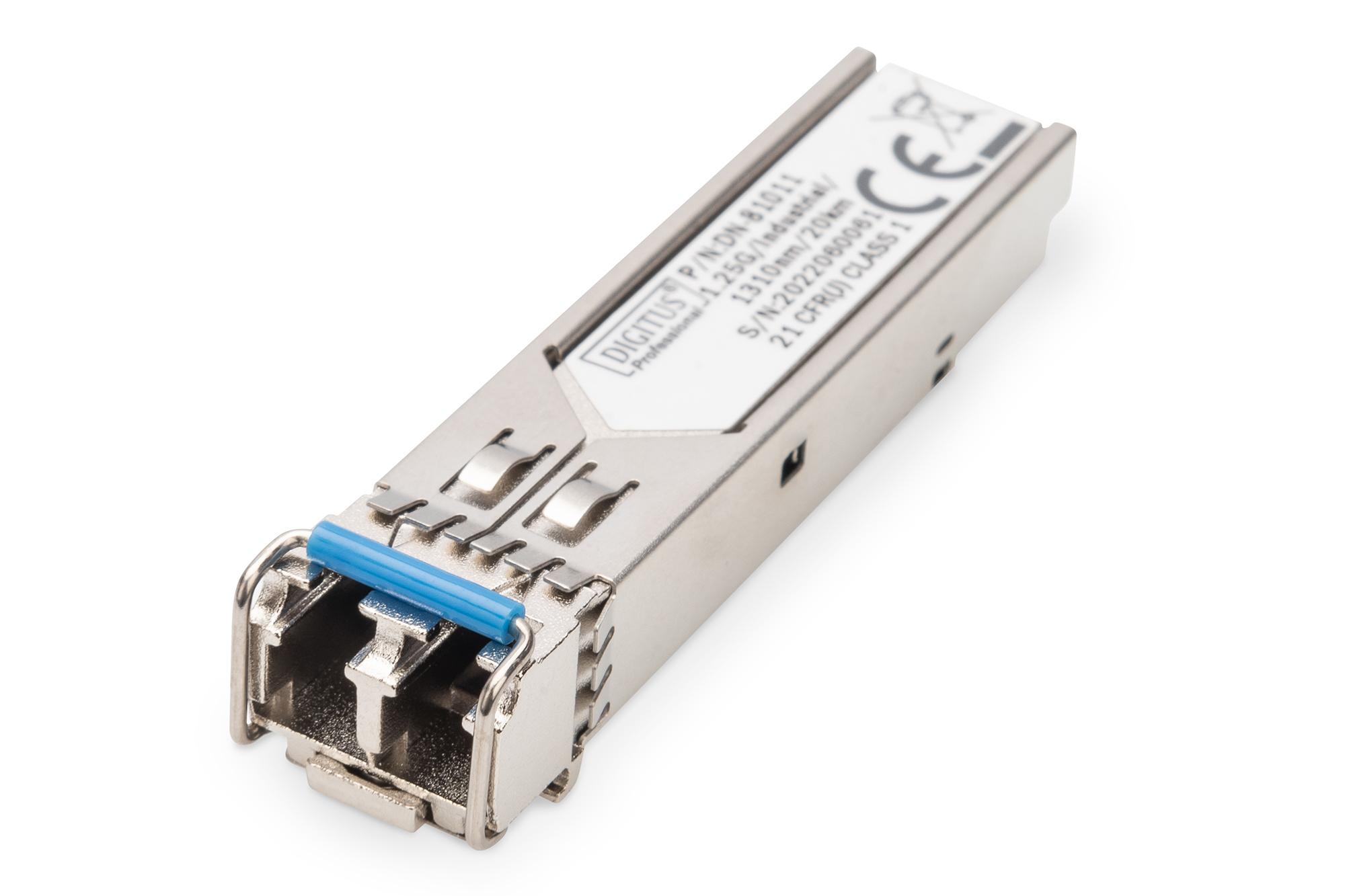 Digitus Industrial mini GBIC (SFP) Module. 1.25 Gbps. 20km