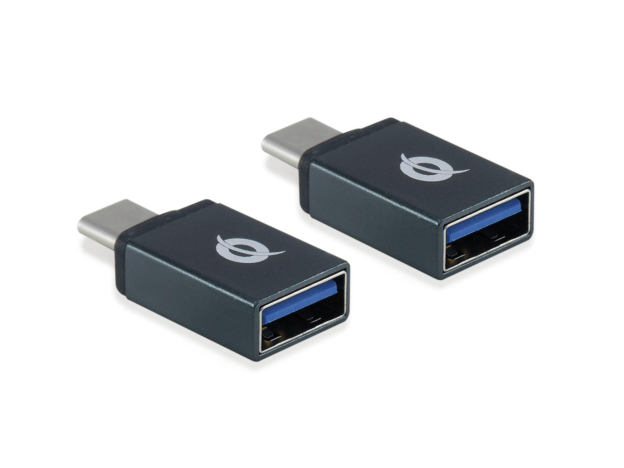 Conceptronic DONN USB-C to USB-A OTG Adapter 2-Pack