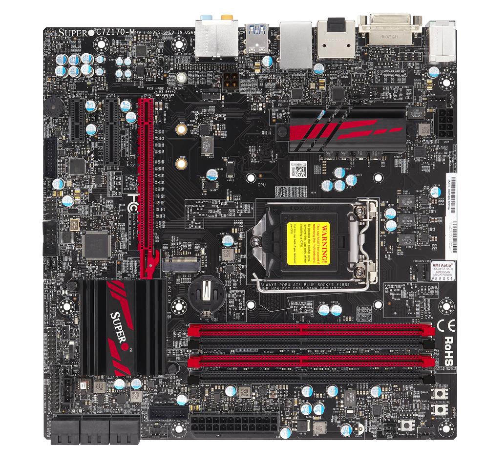 Supermicro C7Z170-M Intel® Z170 LGA 1151 (Socket H4) micro ATX