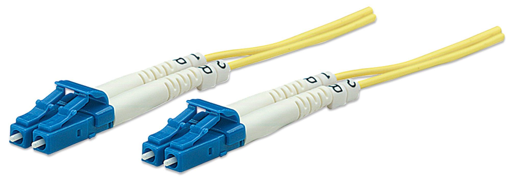 Intellinet Fiber Optic Patch Cable. OS2. LC/LC. 3m. Yellow. Duplex. Si