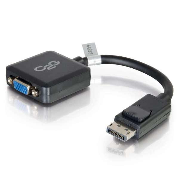 C2G 20cm DisplayPort to VGA Adapter Converter - DP Male to VGA Female