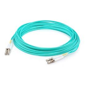 AddOn Networks ADD-LC-LC-0-5M5OM4LZ fibre optic cable 0.5 m OM4 Aqua c