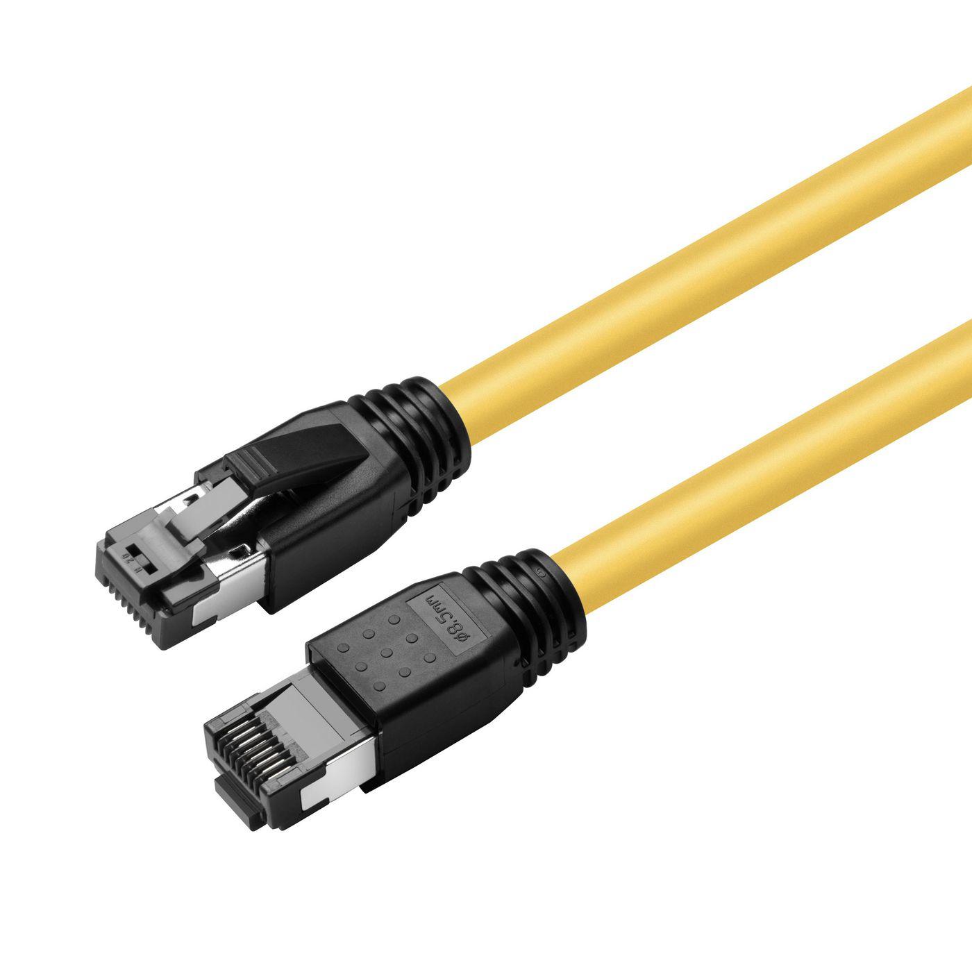 Microconnect MC-SFTP8005Y networking cable Yellow 0.5 m Cat8.1 S/FTP (