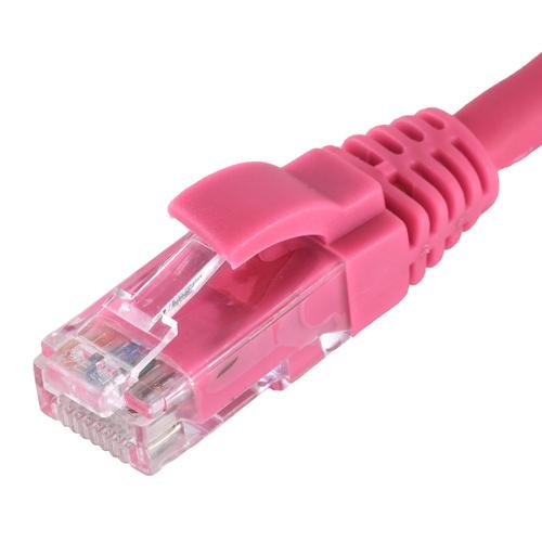 Cablenet 0.5m Cat5e RJ45 Pink U/UTP LSOH 24AWG Snagless Booted Patch L