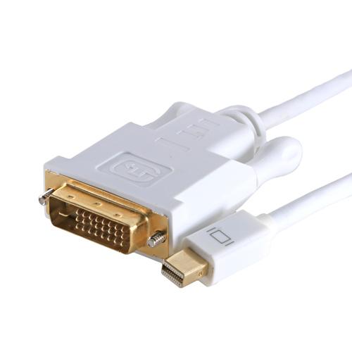 Cablenet 2m Mini DisplayPort Male - DVI 24+1 Male 1080p White PVC Cabl