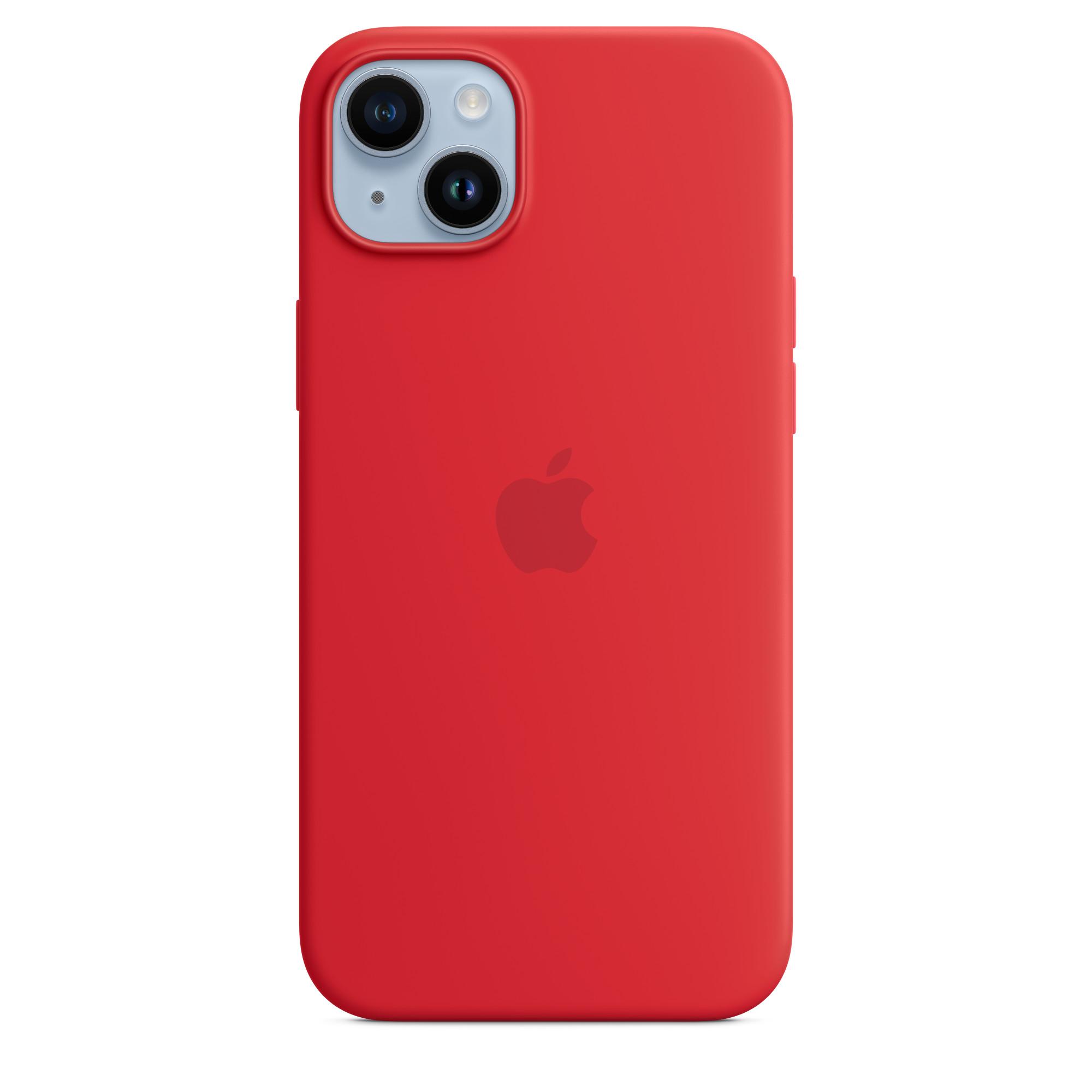 Apple iPhone 14 Plus Silicone Case with MagSafe - (PRODUCT)RED