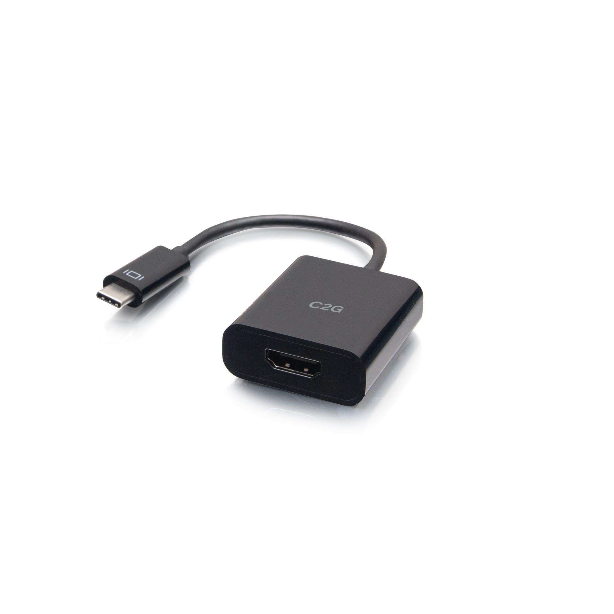 C2G USB-C To HDMI Audio/Video Adapter Converter - 4K 60Hz - Black