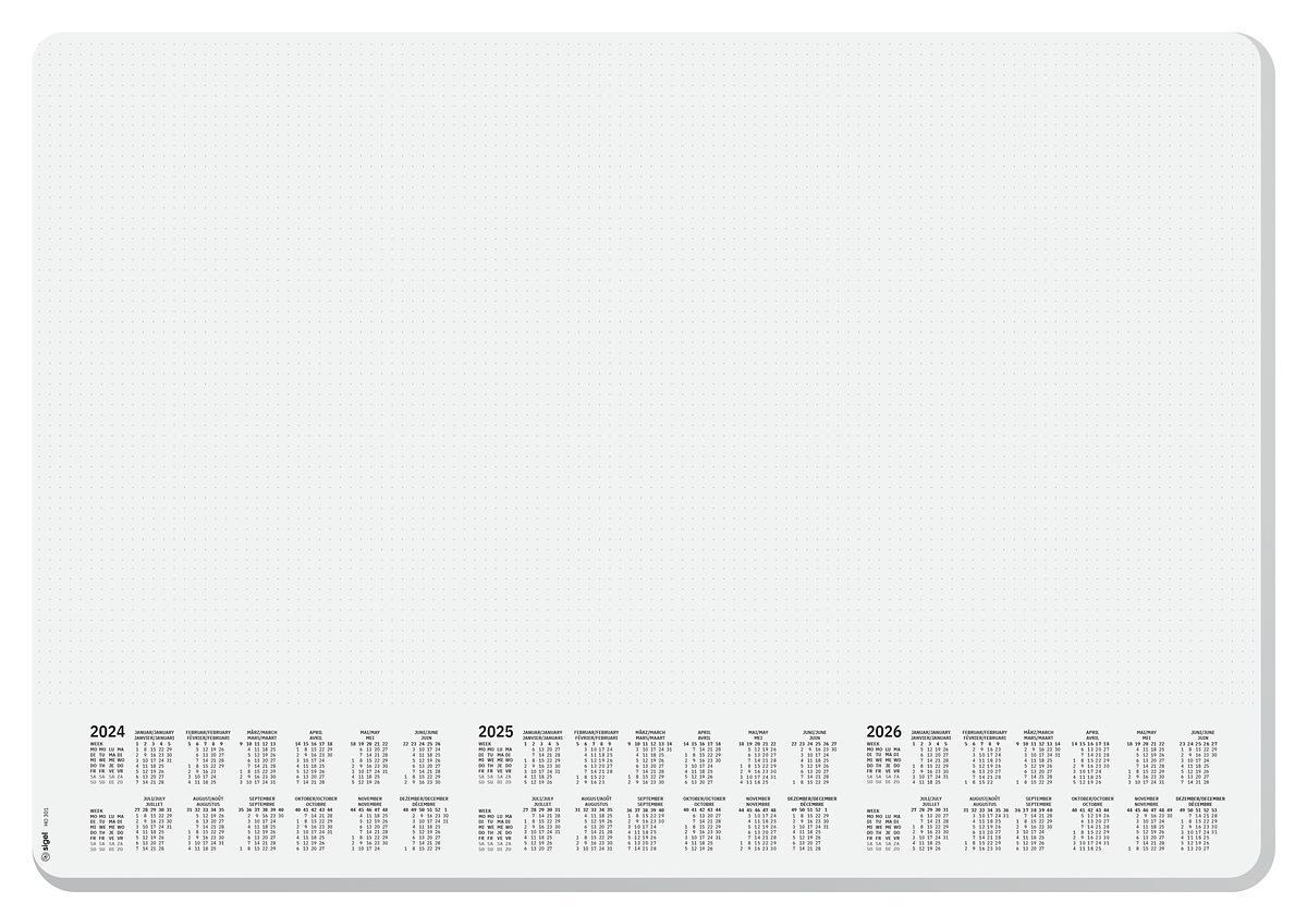 Desk Pad Dotted Design With 3 Year Calender 595 X 410mm 80gsm 30 Sheets - HO301