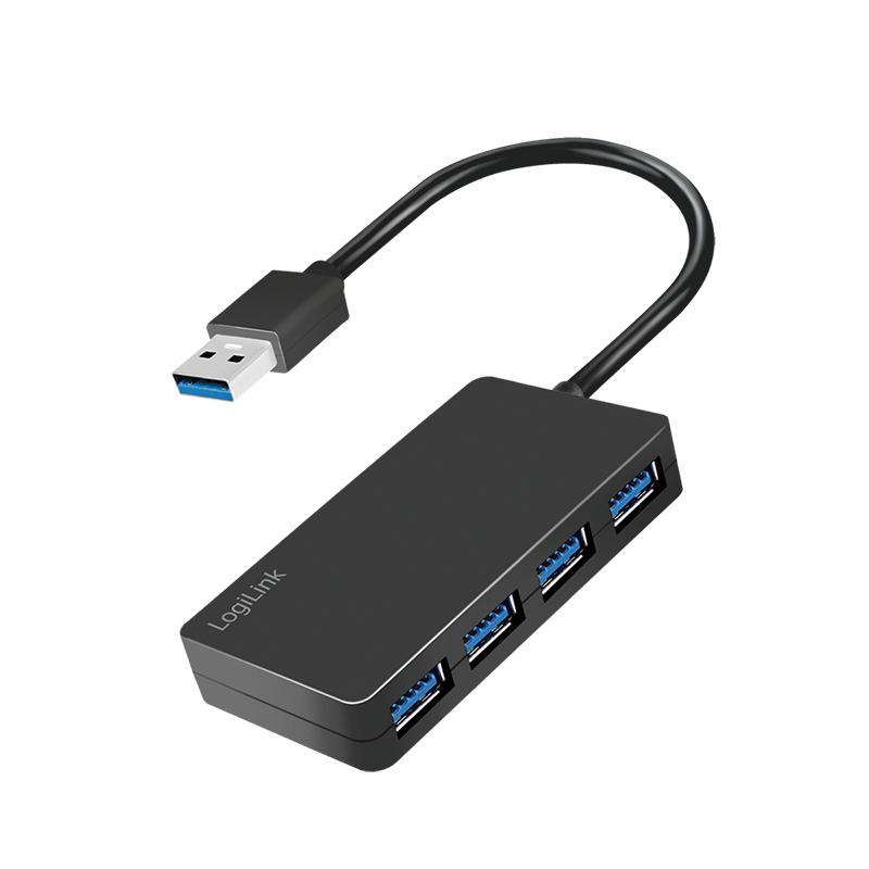 LogiLink USB 3.2 Gen1. 4-port hub. black