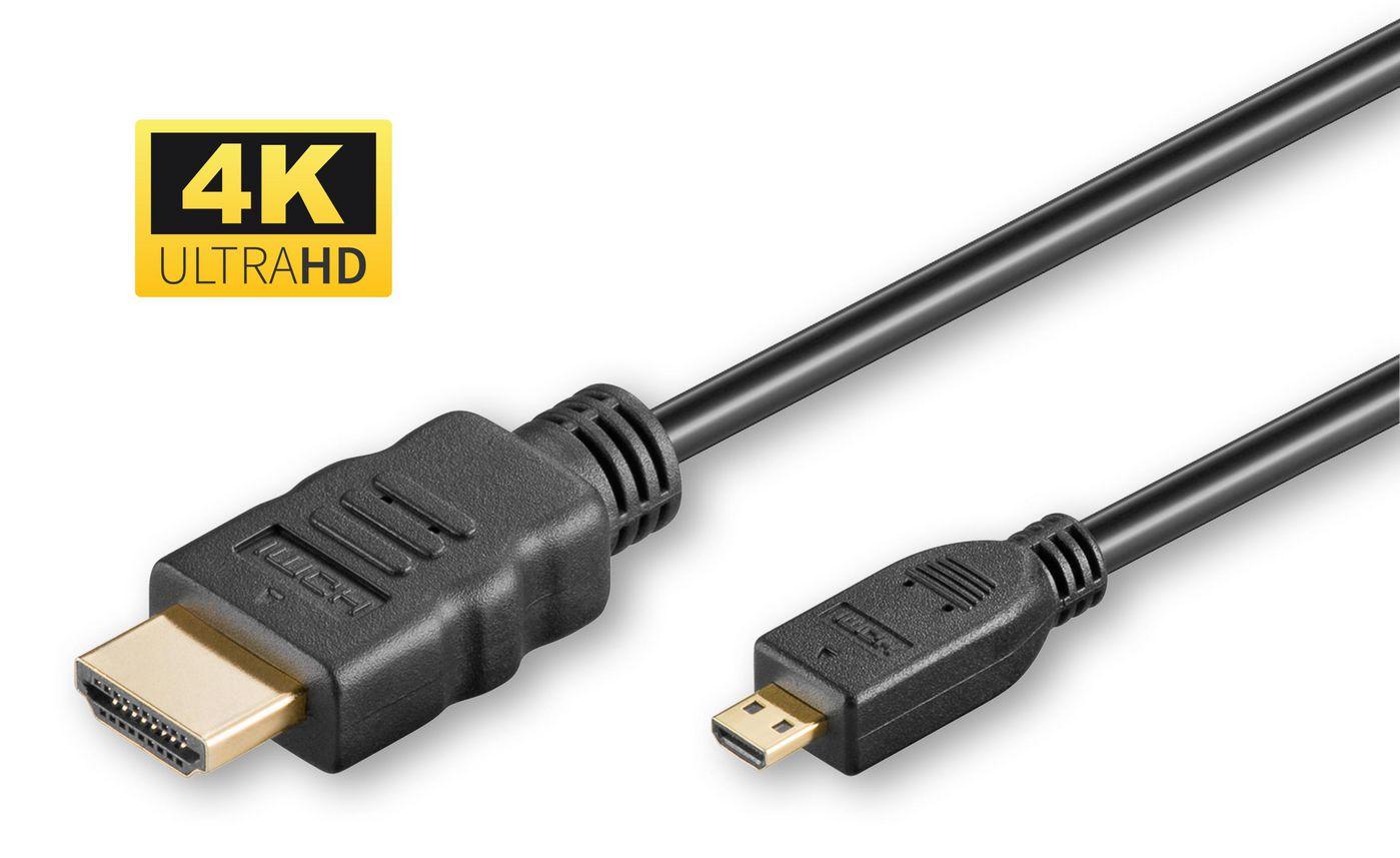 Microconnect HDMI 1.4 A-D cable. 2m