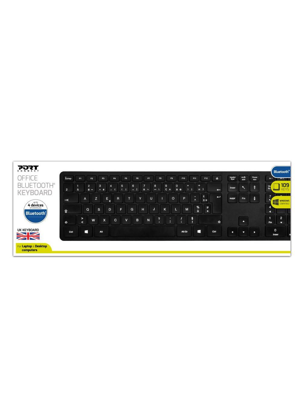 Port Designs 900903-UK keyboard Office Bluetooth QWERTY UK English Bla