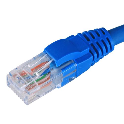 Cablenet 0.5m Cat5e RJ45 Blue U/UTP LSOH 24AWG Snagless Booted Patch L