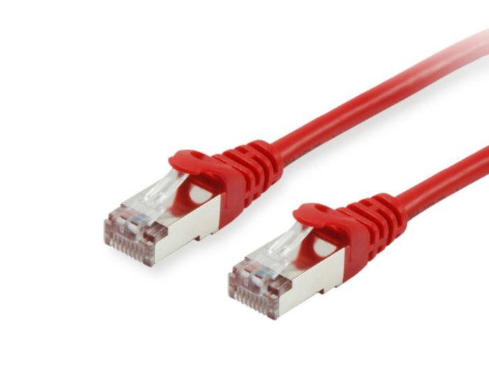 Equip Cat.6A S/FTP Patch Cable. Red. 0.15m