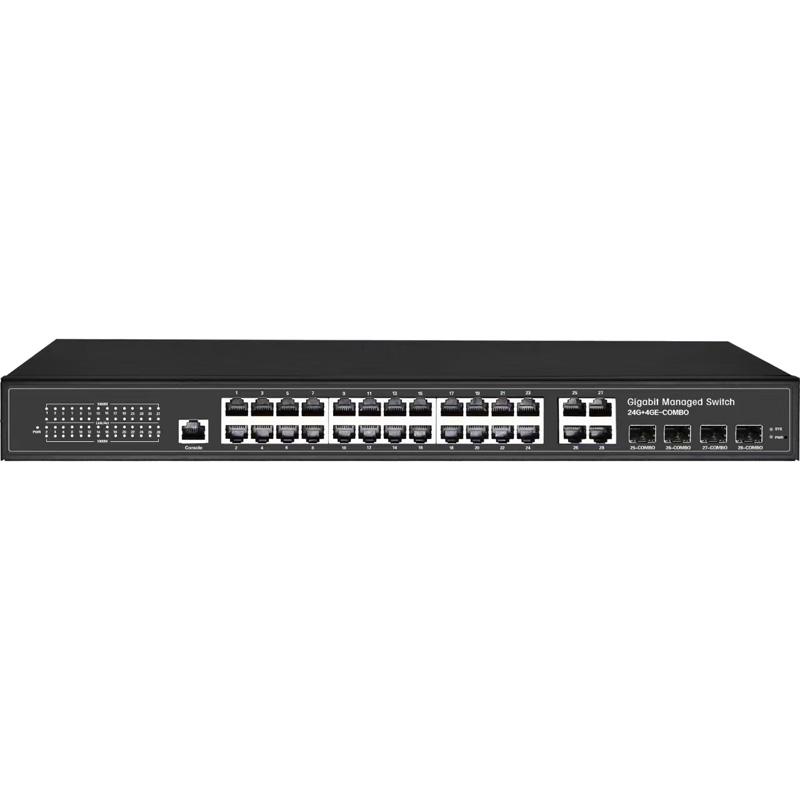 FDL 24 PORT + 4xRJ45/4xSFP + 1xUL PoE+ L2+ MANAGED SWITCH - 800W