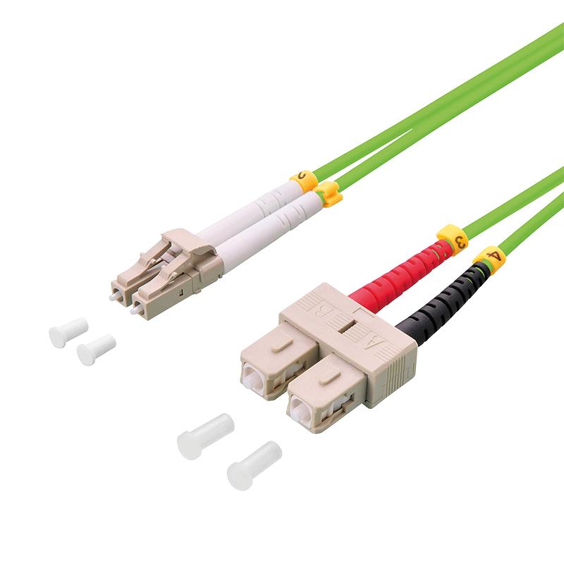 LogiLink FP5LS03 InfiniBand/fibre optic cable 3 m LC SC OM5 Green