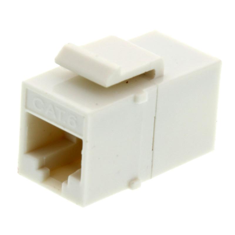 FDL CAT.6 KEYSTONE PASS THROUGH COUPLER MODULE - WHITE