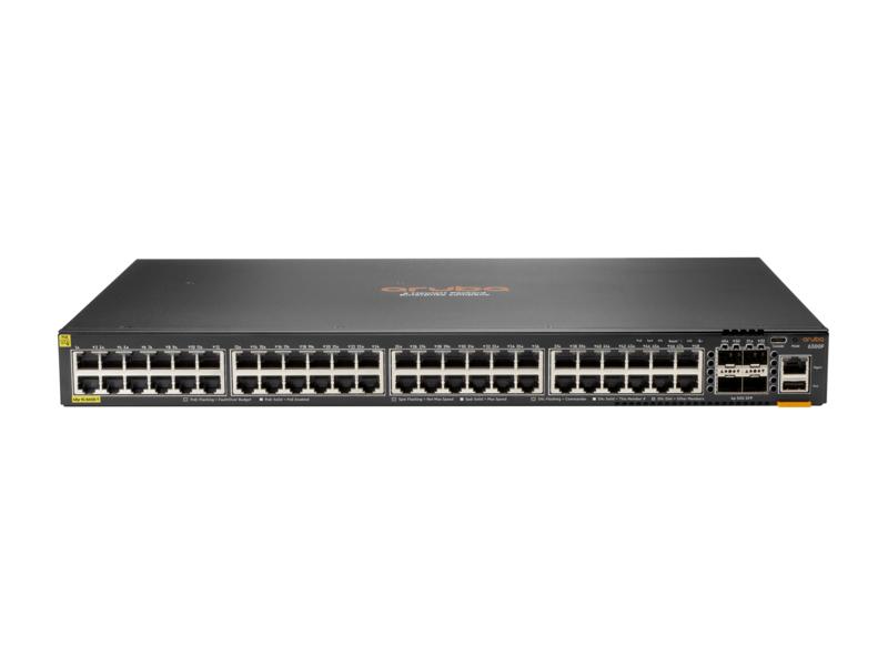 HPE Aruba Networking Aruba 6300F 48-port 1GbE Class 4 PoE & 4-port