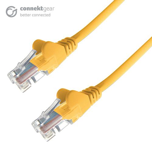 connektgear 25m RJ45 CAT6 UTP Stranded Flush Moulded LS0H Network Cabl